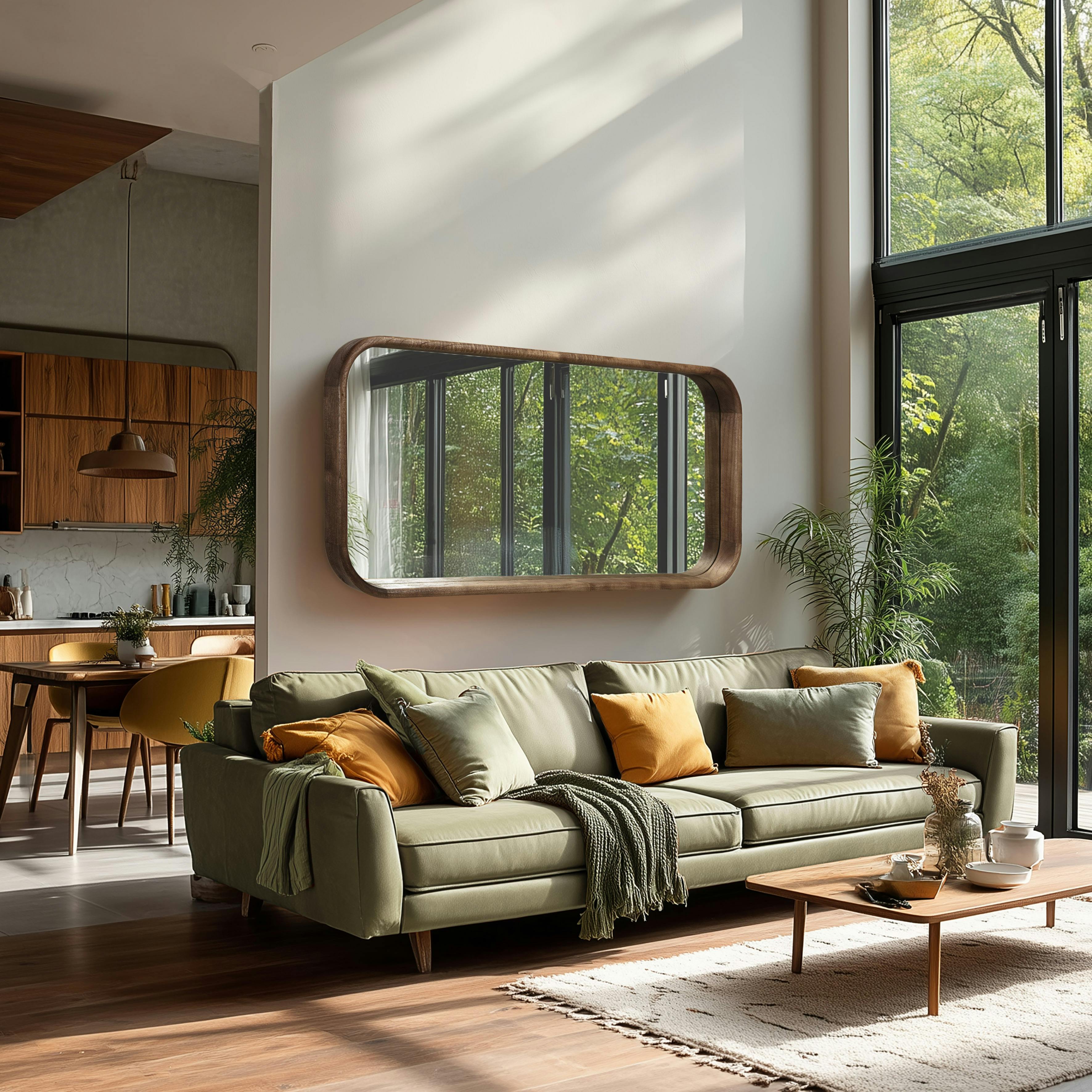 Miroir en bois de mindi ARCUS