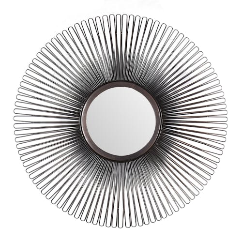 Miroir industriel rond effet fleur D80 cm TRIBECA
