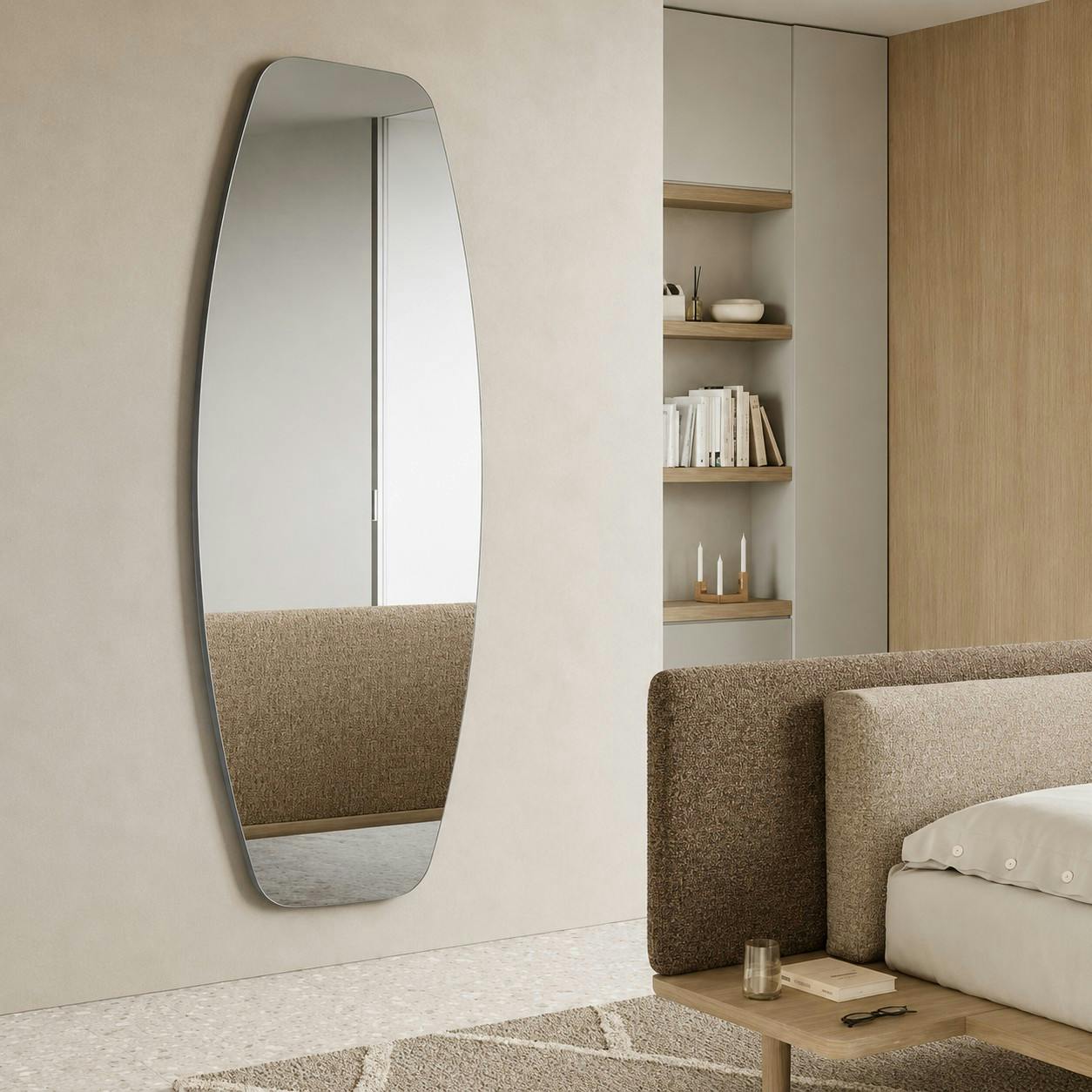 Miroir mural ovale 180 cm MILANO