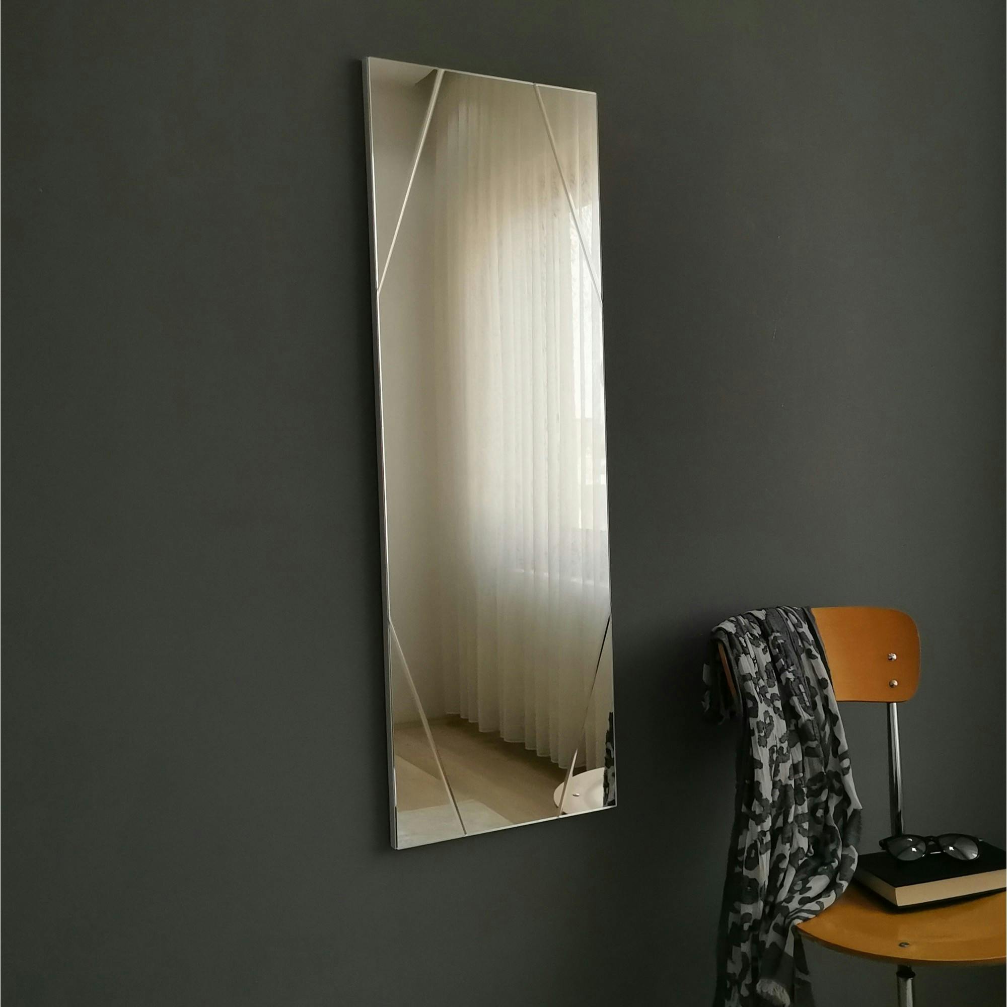 Miroir rectangulaire mural avec angles marqués 105 cm CODY