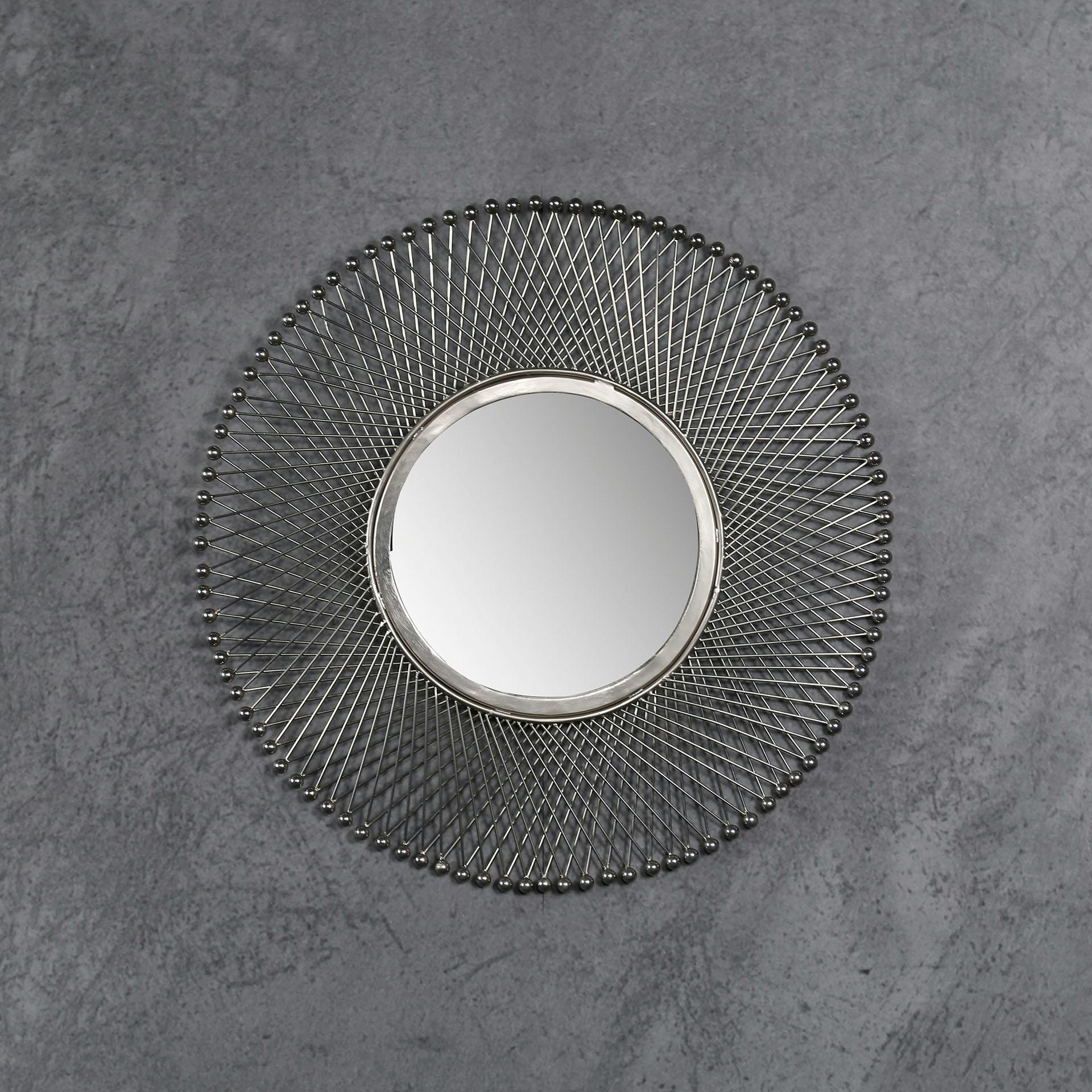 Miroir rond croisillons métal D50 cm TRIBECA