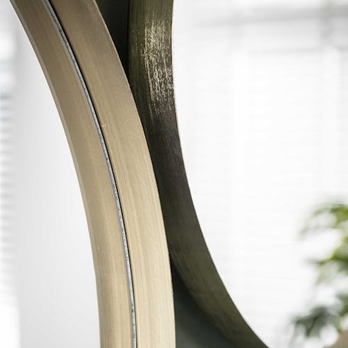Miroir rond doré D 75 cm NIAGARA