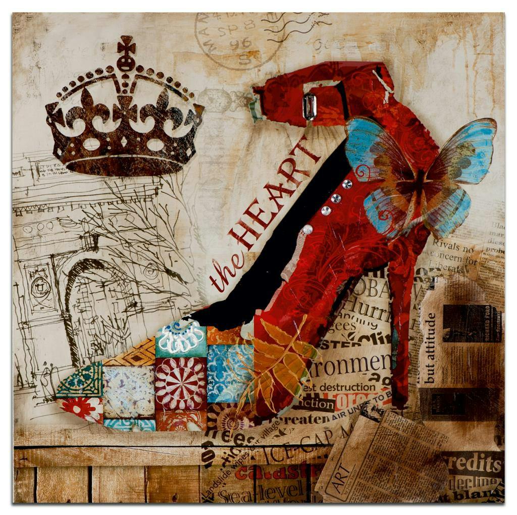 MODE Toile Figurative Multicolore 40x40