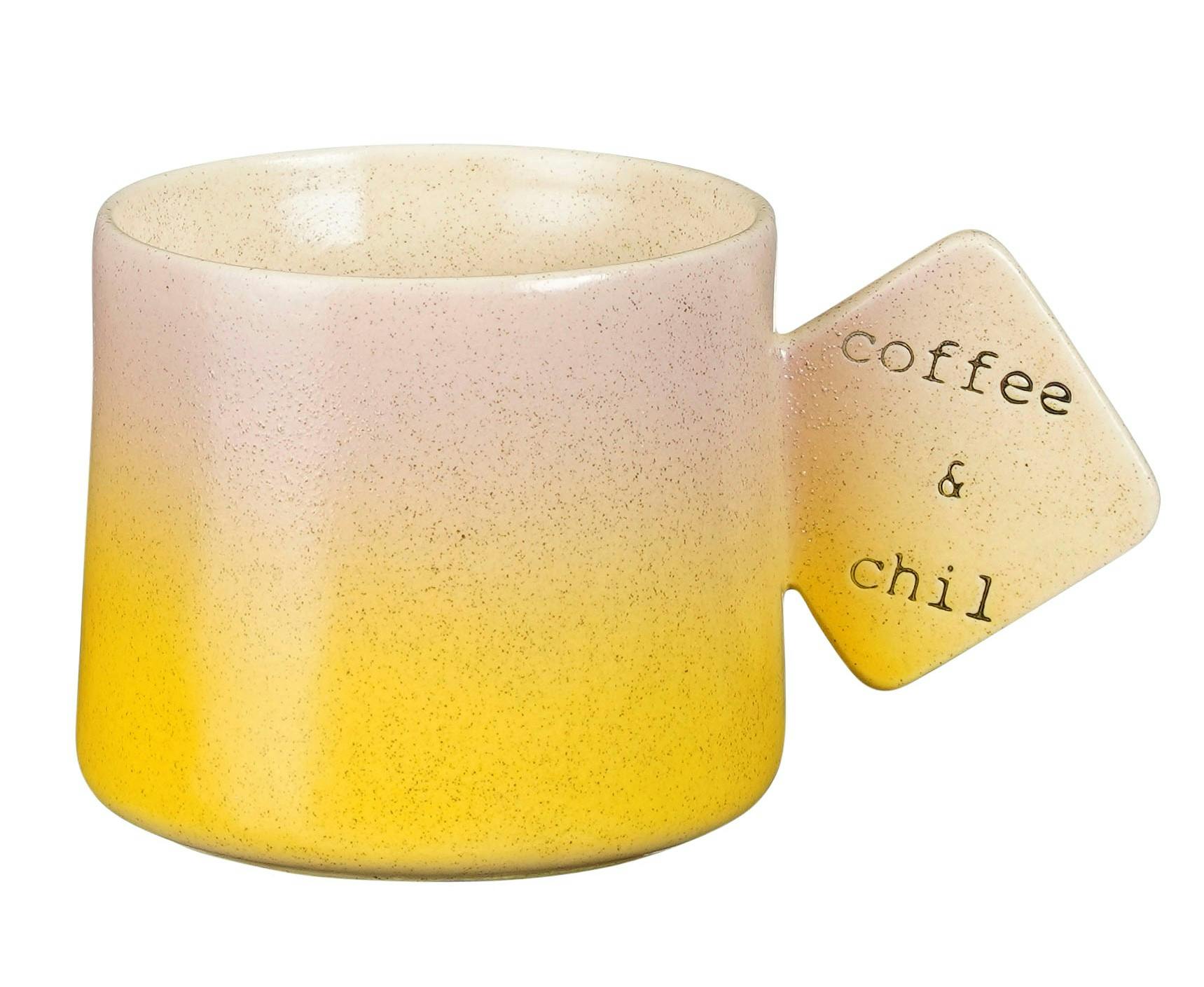 Mug design rose et jaune