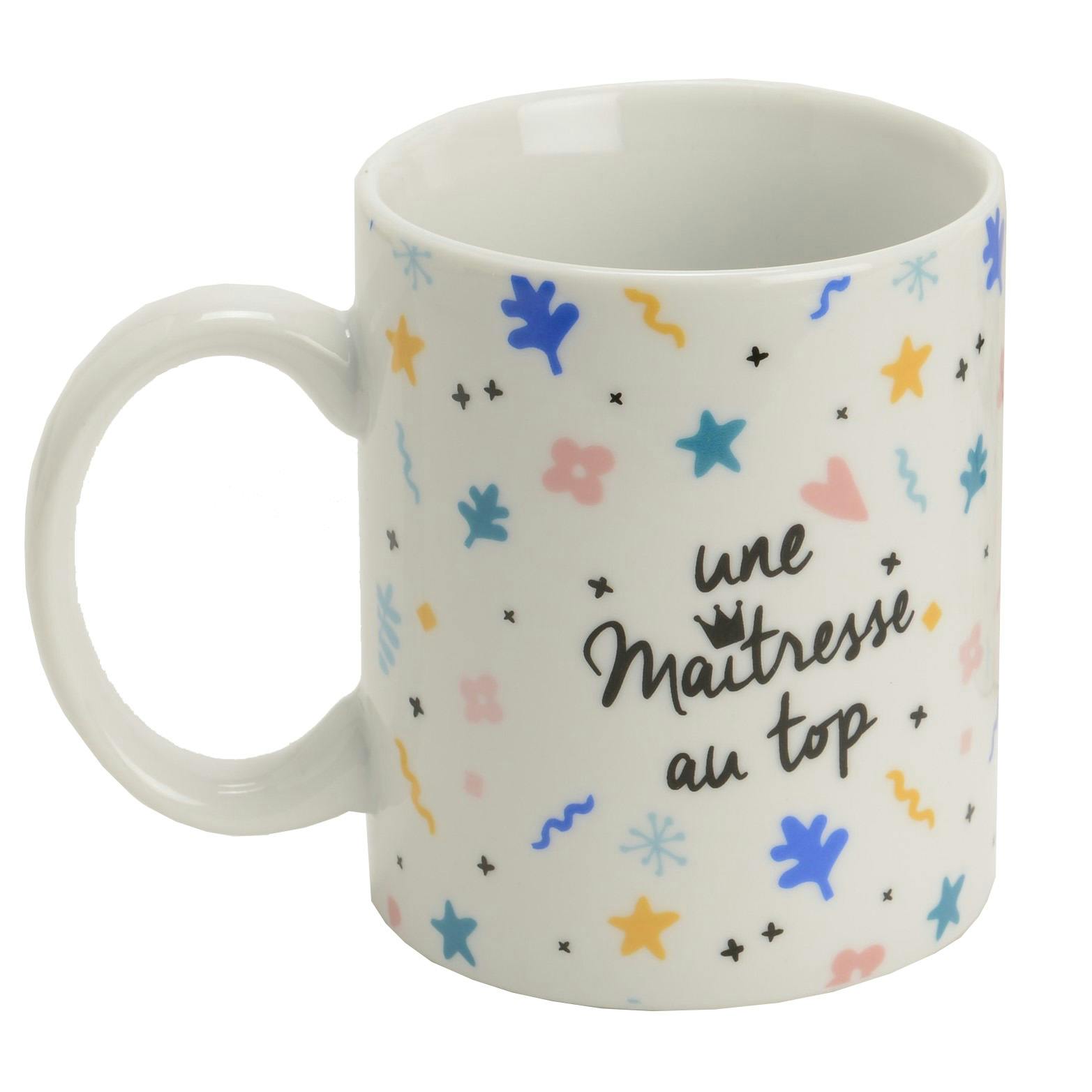 Mug "Maîtresse au top" blanc