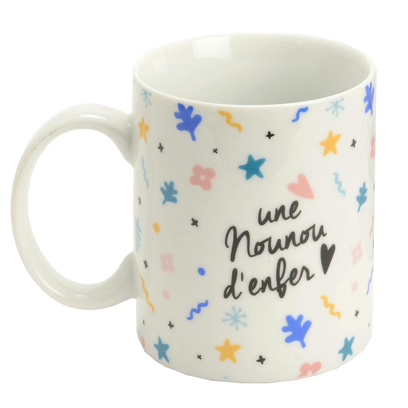 Mug "Nounou d'enfer" blanc