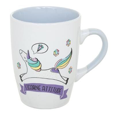 Mug Reine des licornes violet