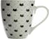 Mug rond blanc motif chats en porcelaine