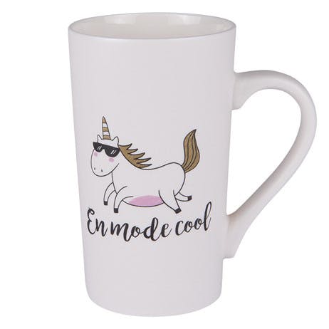 Mug XL licorne "En mode cool"