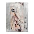 MUSIQUE 90x120 Peinture acrylique rectangle Beige et Argent - Violon