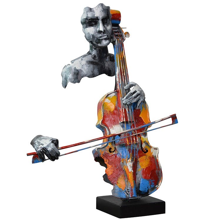 Objet déco à poser violoncelliste