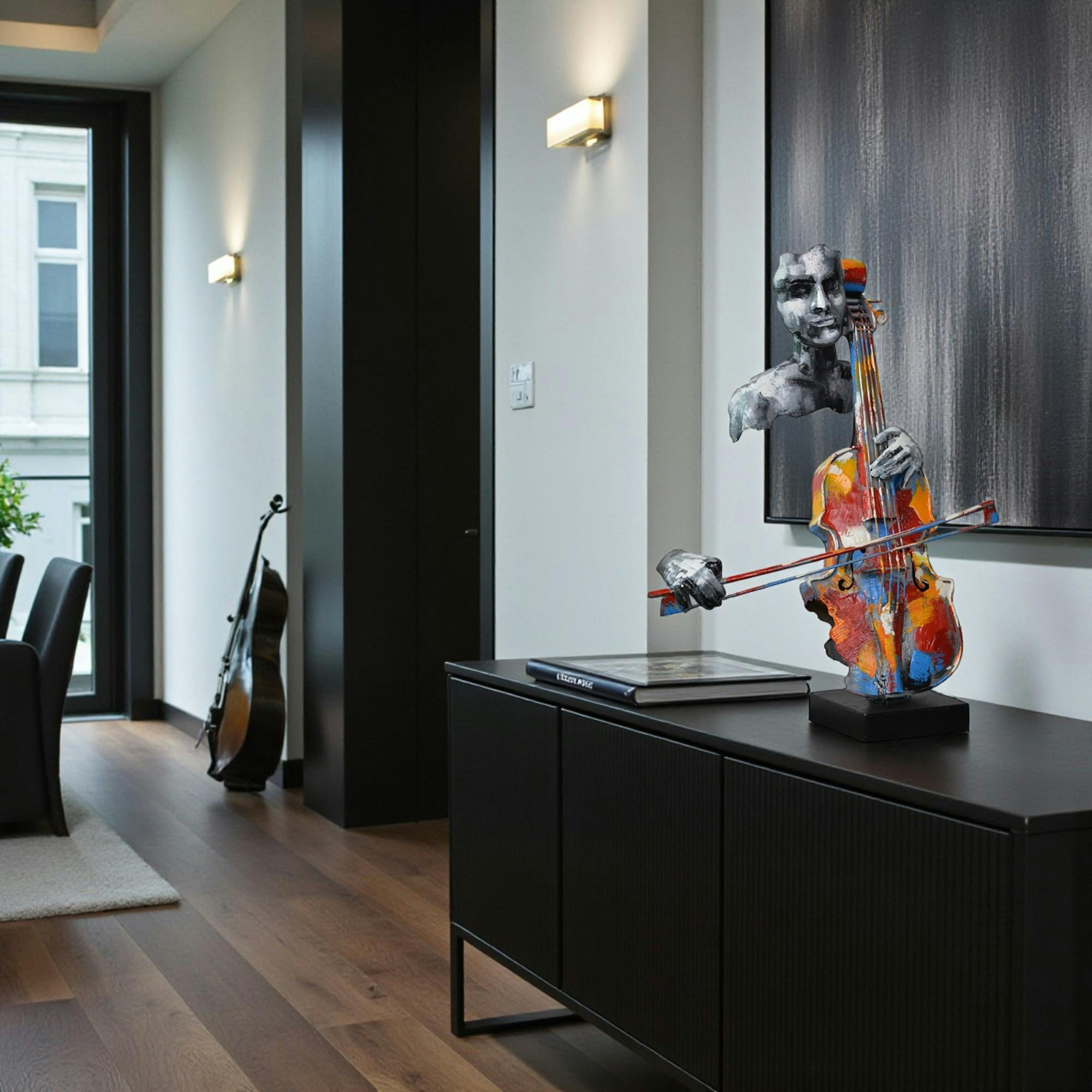 Objet déco à poser violoncelliste