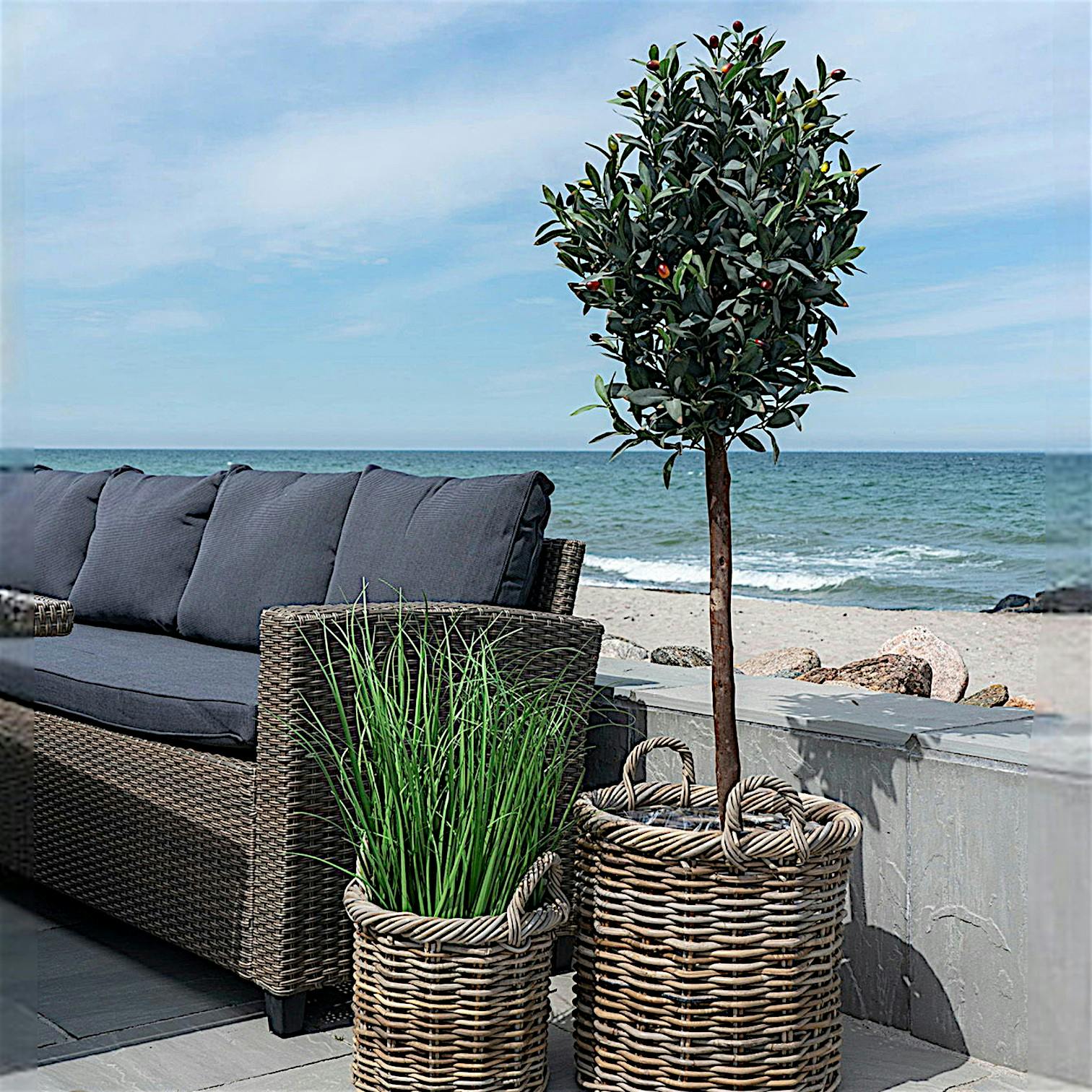 Olivier artificiel en pot H 150 cm