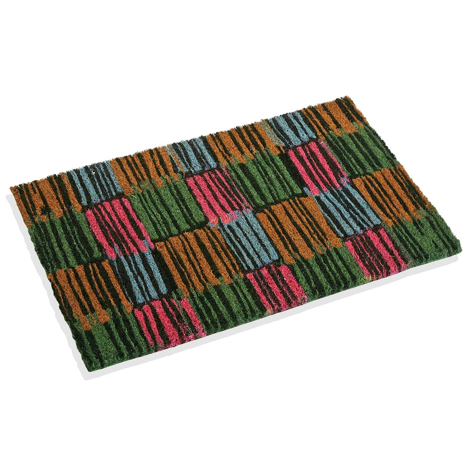 Paillasson damier coloré