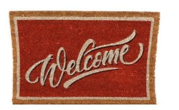 Paillasson "Welcome" en coco 60x40cm