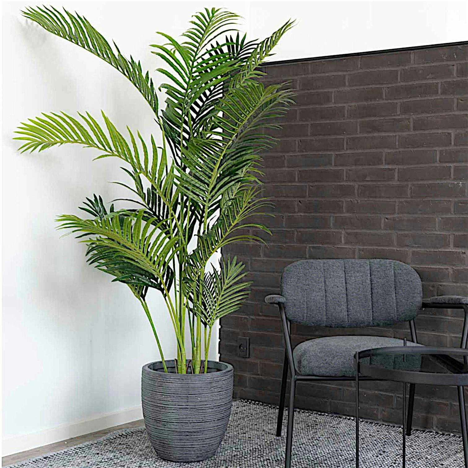 Palmier artificiel en pot H 175 cm