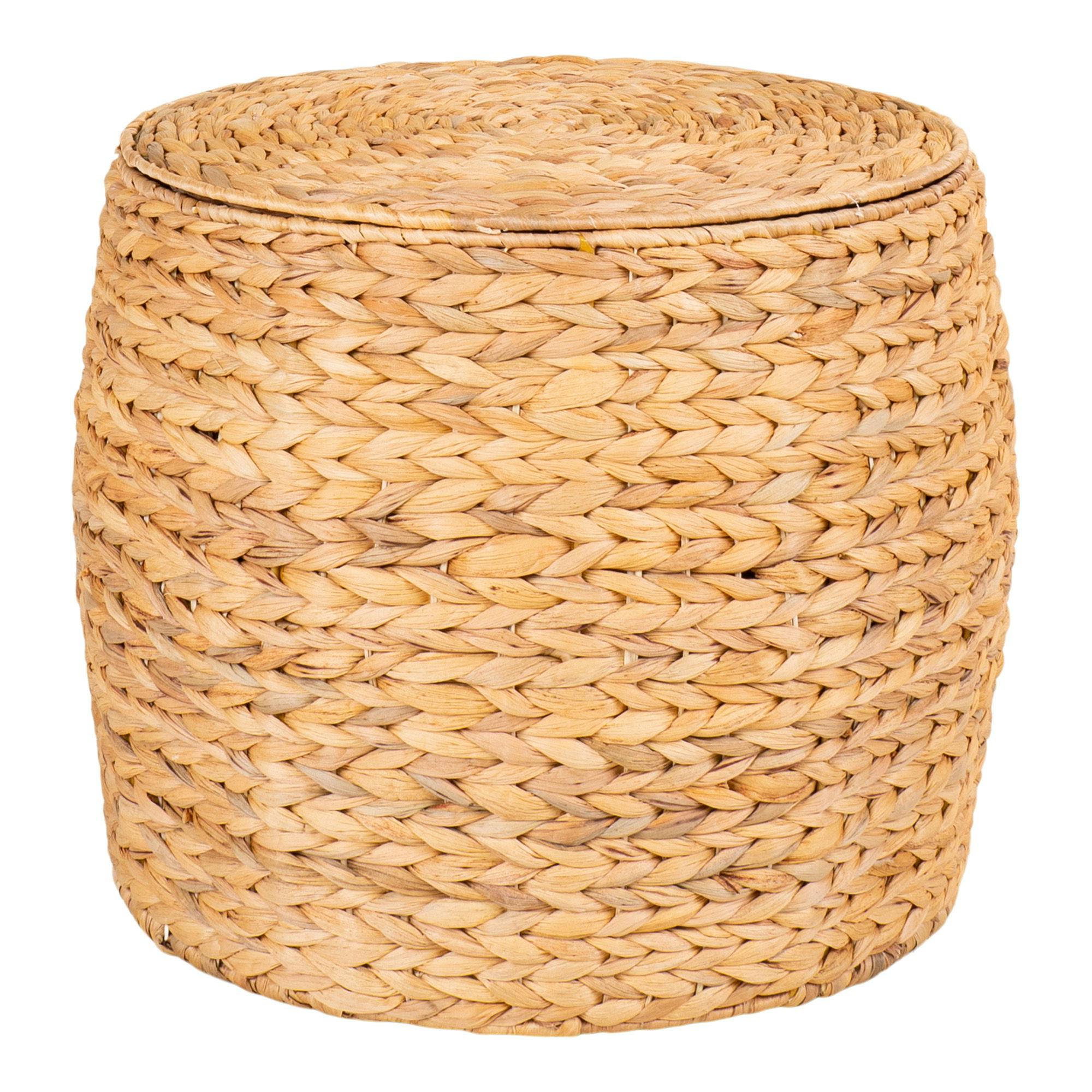 Panier de rangement avec couvercle – fibres naturelles BRUGES