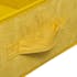 Panier de rangement en velours jaune bas 31 cm