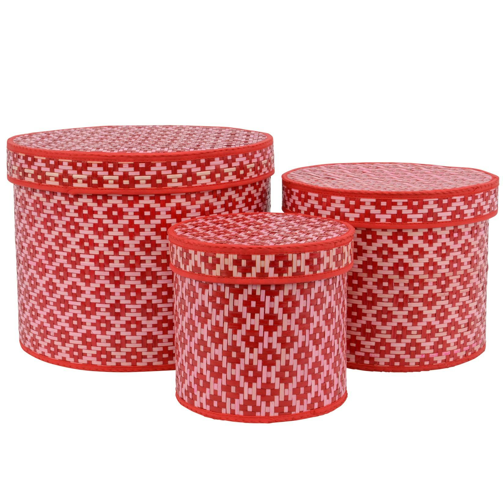 Panier en fibres naturelles (lot de 3)
