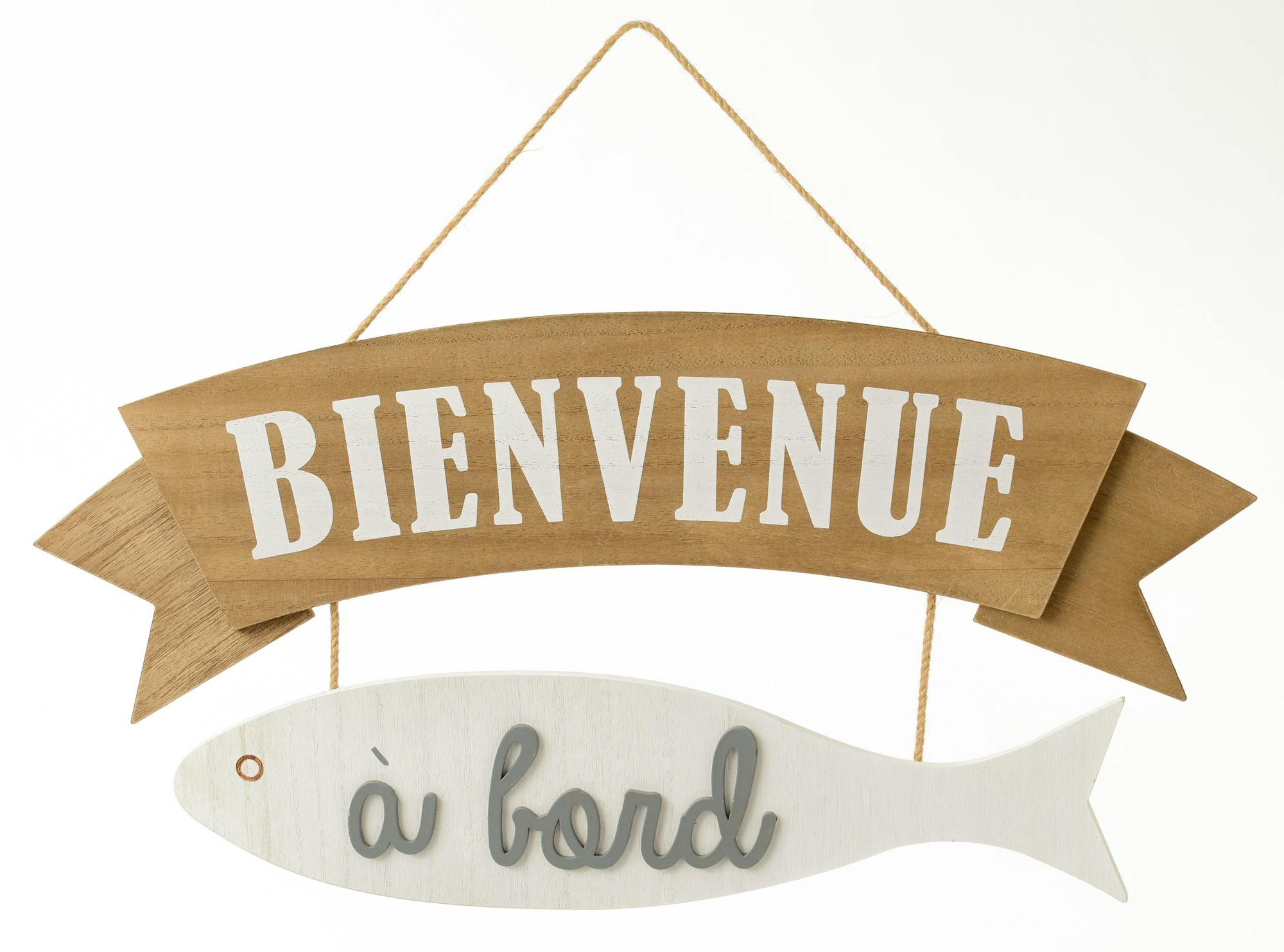 Panneau Bienvenue à bord L50cm