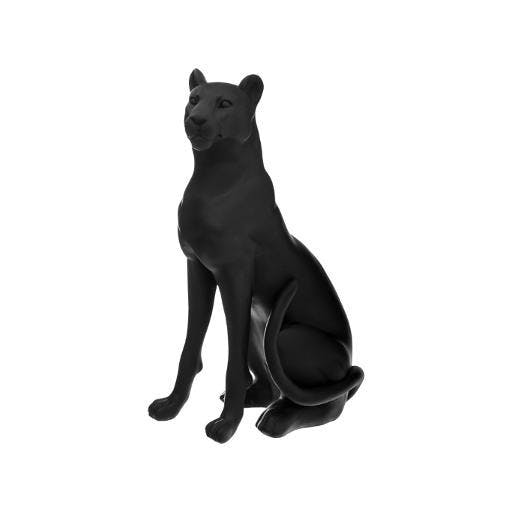Panthère noire en résine