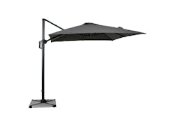 Parasol déporté rotatif gris foncé 250 cm