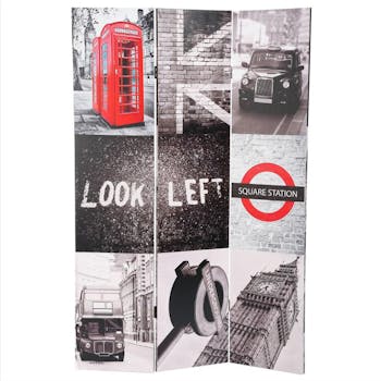 Paravent décor "London" 120x180cm