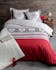 Parure de lit Qualité Supérieure esprit chalet romantique rouge 220x240 housse de couette + 2 taies 65x65 100% coton HELSINKI