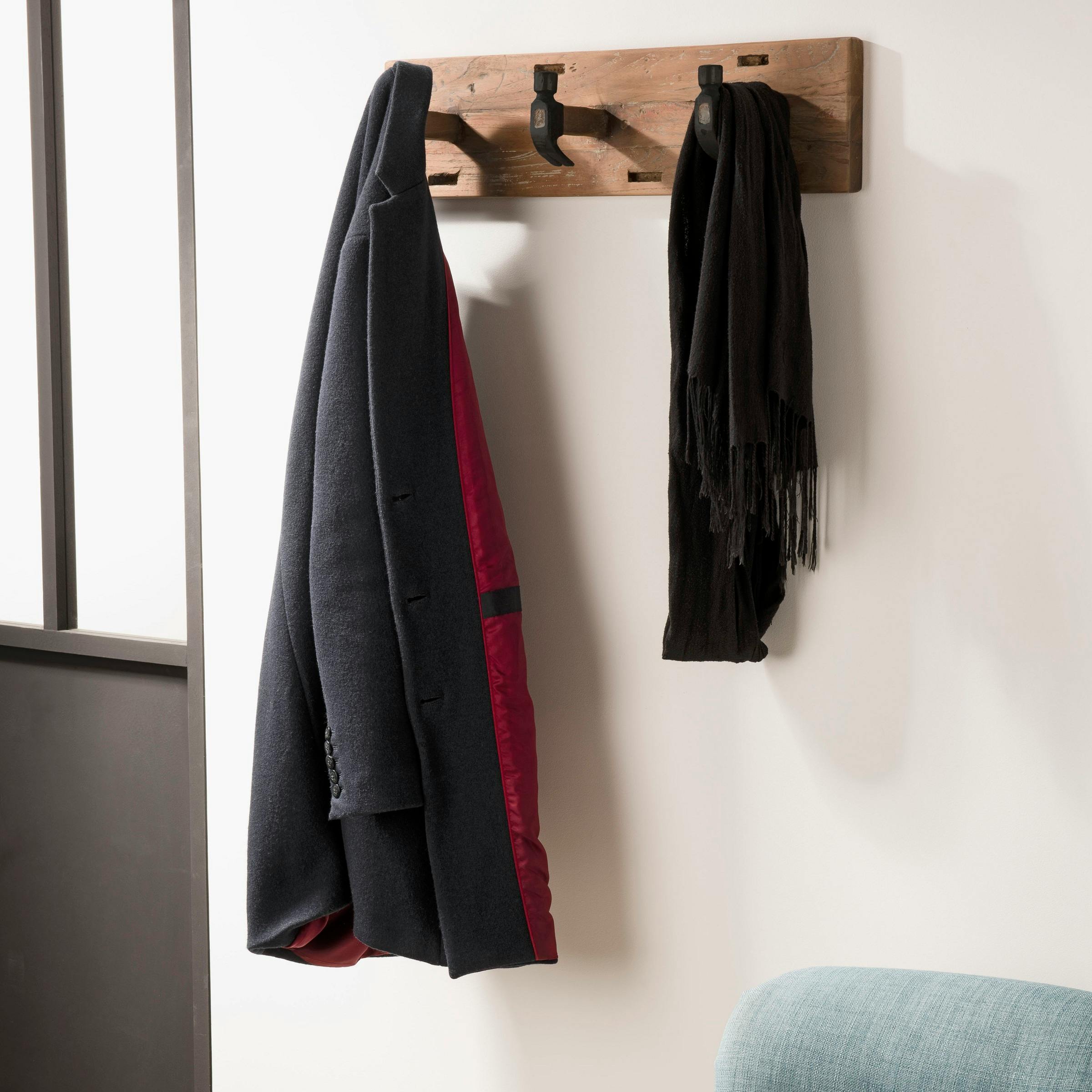 Patère style industriel 3 crochets SWING