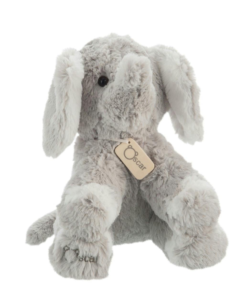 Peluche éléphant gris H22cm
