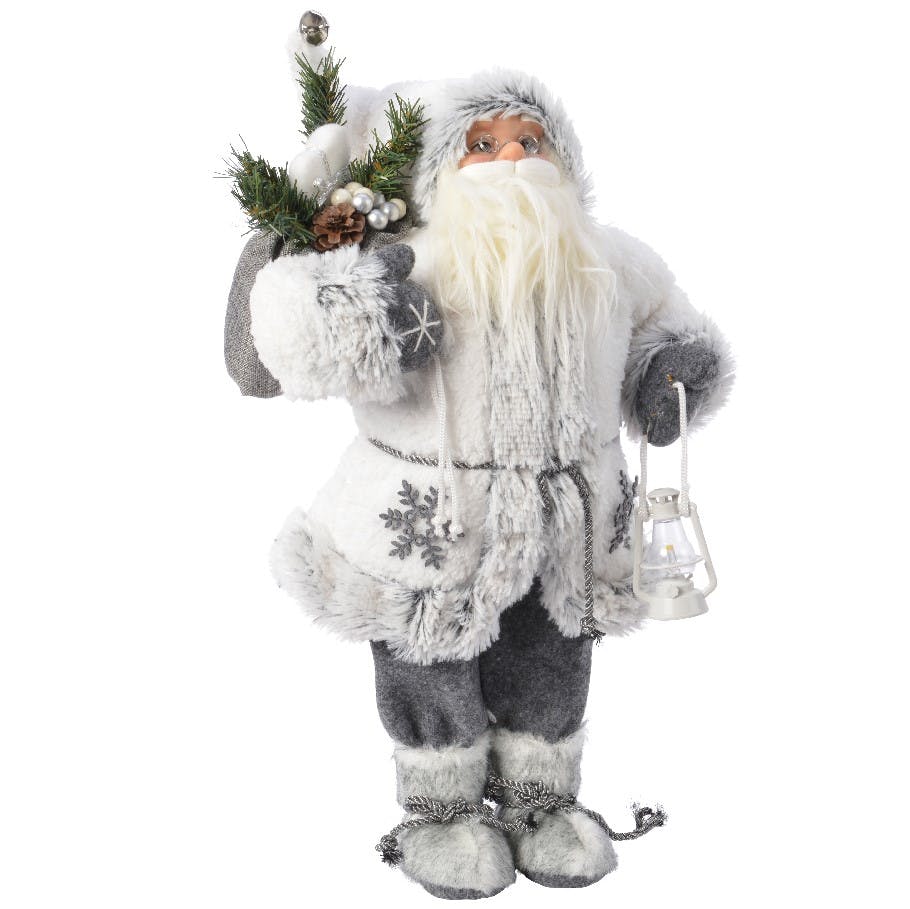 Père Noël blanc 30 cm