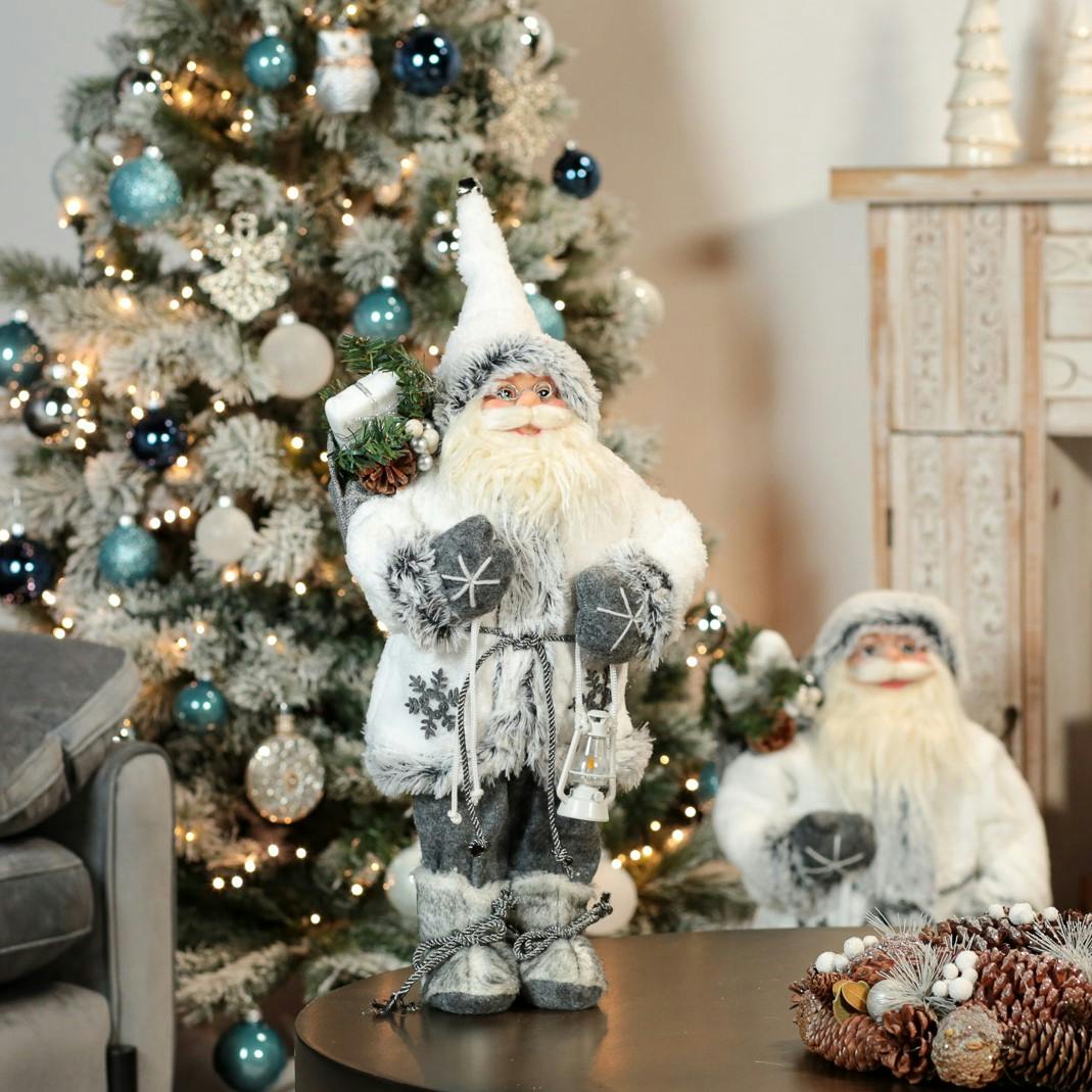 Père Noël blanc 45 cm