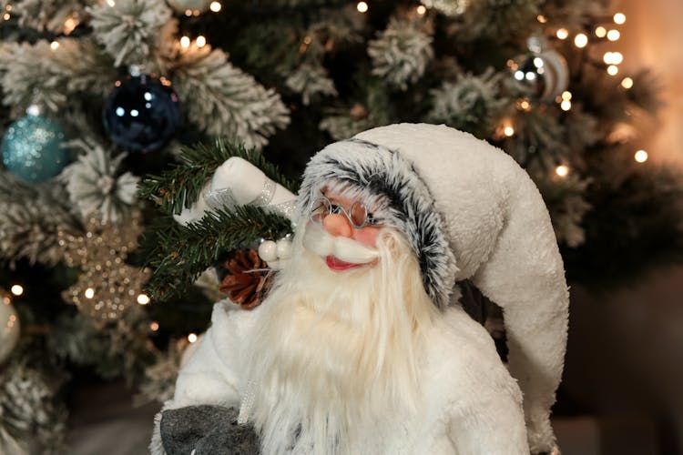 Père Noël blanc 60 cm