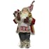 Père Noël avec sa hotte et ses skis 45 cm