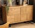 Petit buffet bois motif damier 120 cm HUDSON