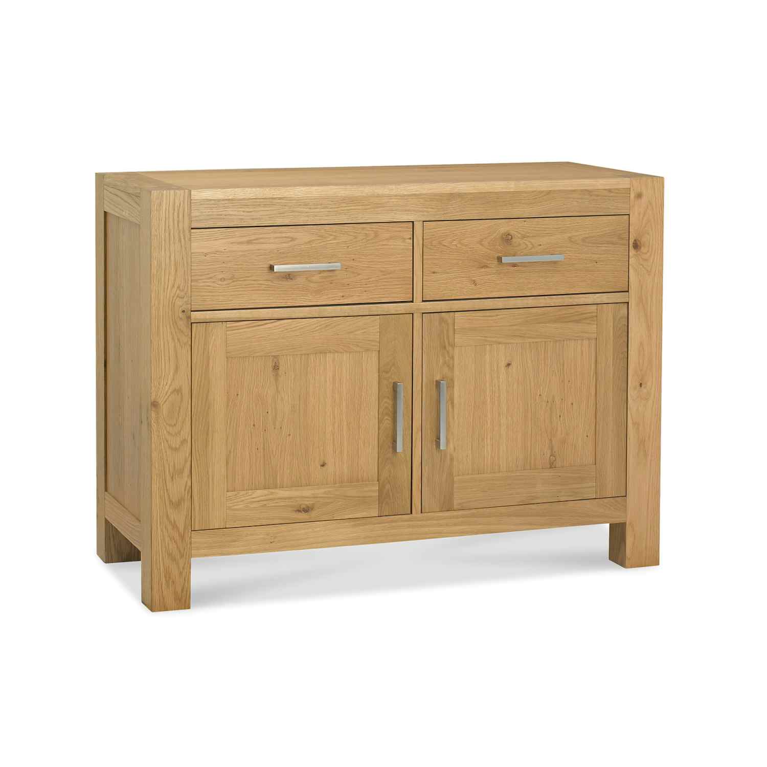 Petit Buffet Bas Artisanal En Bois Bleu – Rangement Déco