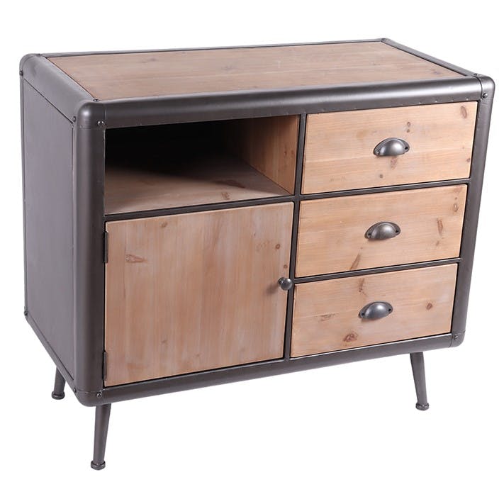 Petit buffet industriel 3 tiroirs MONS