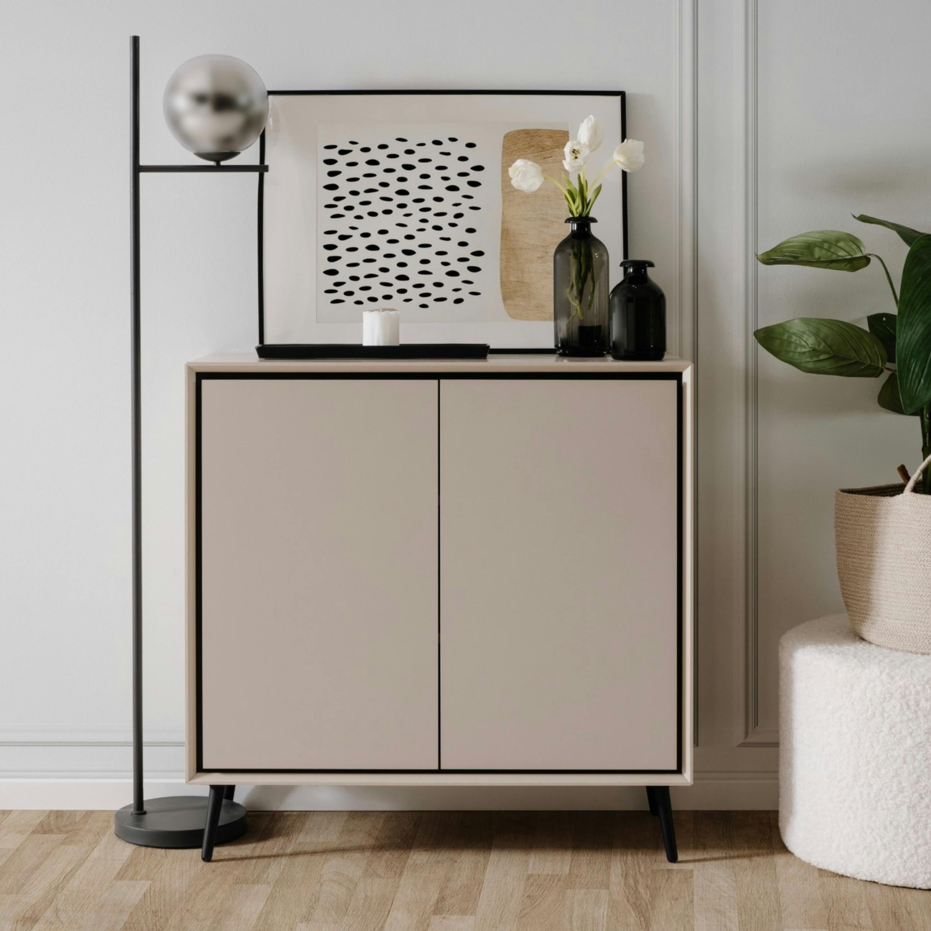 Petit buffet taupe 2 portes AVIO