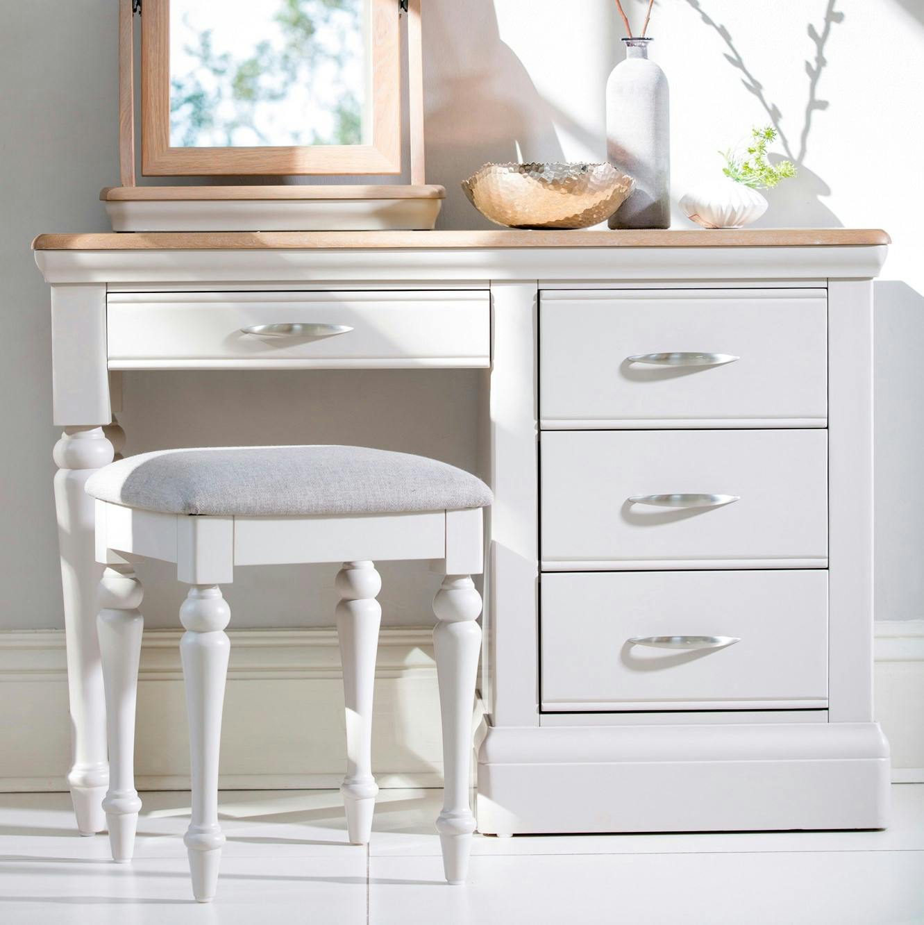 Petit bureau chêne et pin PORTLAND