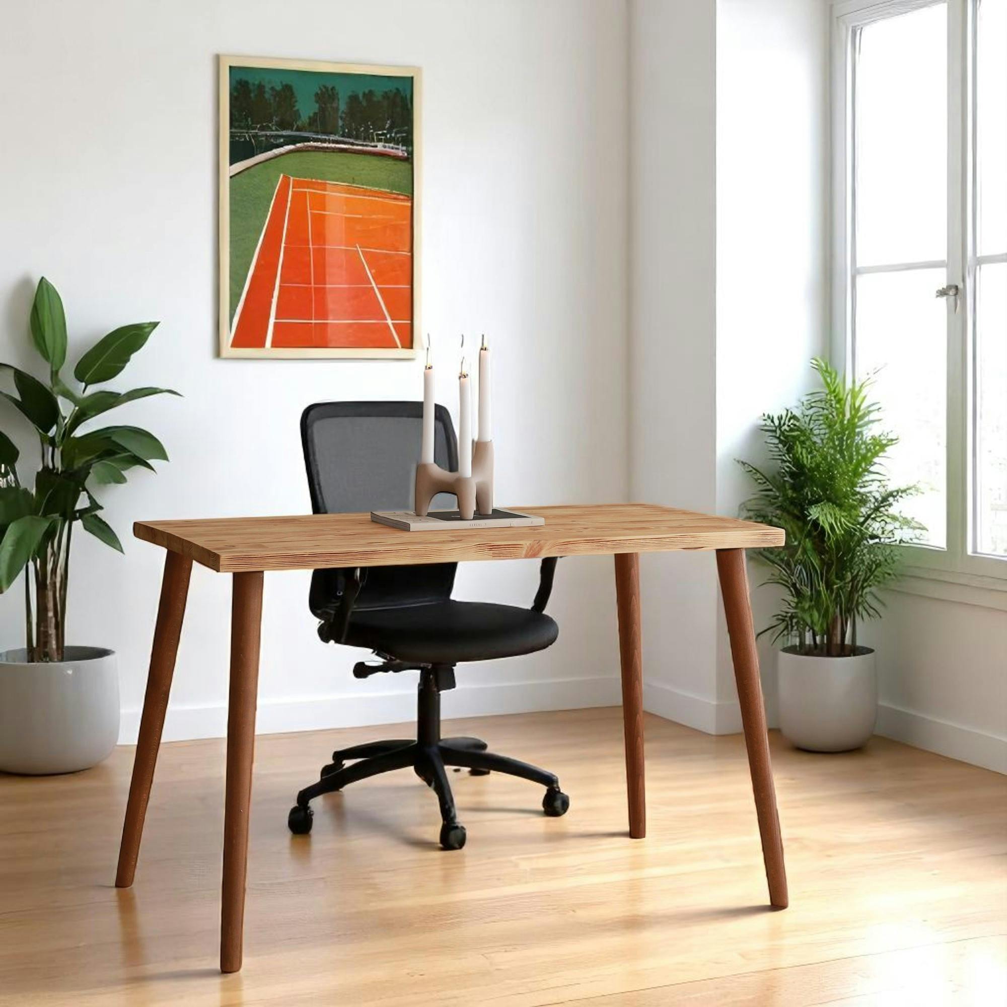 Petit bureau en bois clair - style moderne SITIA