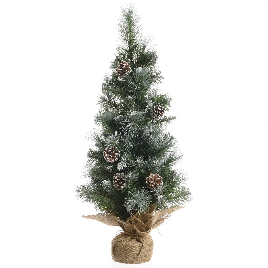 Petit sapin enneigé artificiel 60 cm