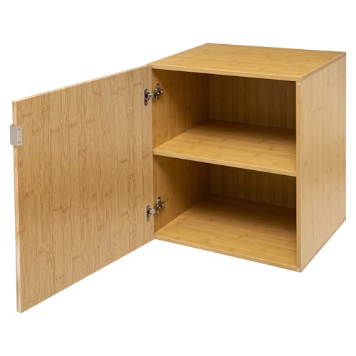 Petite armoire de toilette en bambou avec miroir Rangements salle de