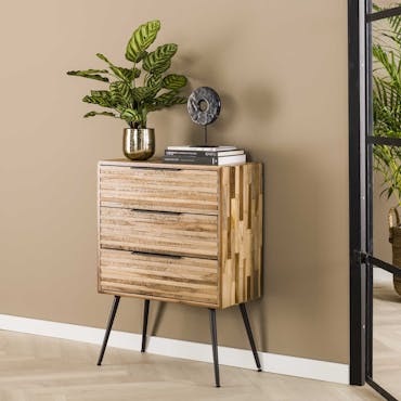  Petite commode en bois de teck recyclé JAVA