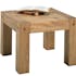 Table basse carree en bois de style campagne