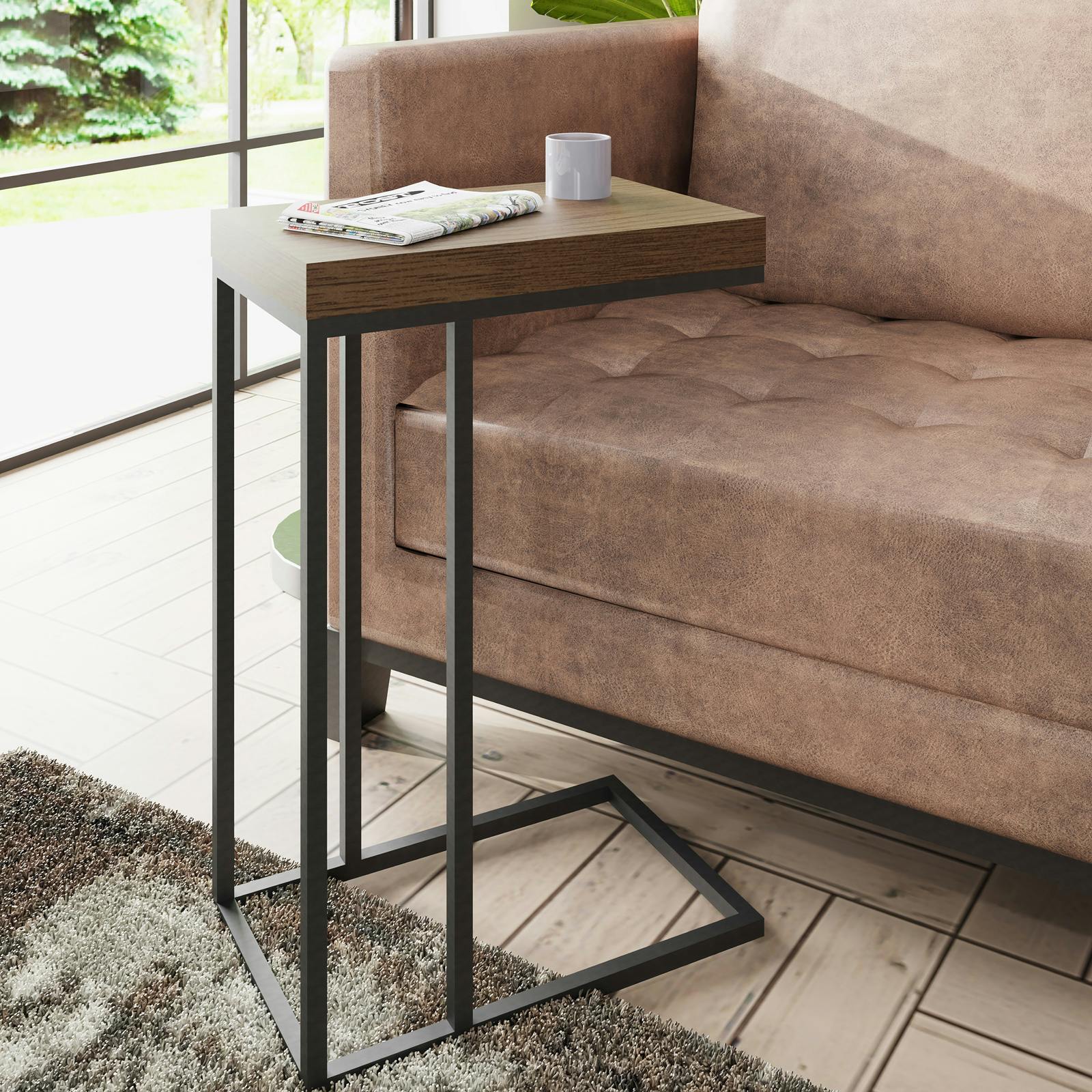 Petite table d'appoint en chêne PIANA