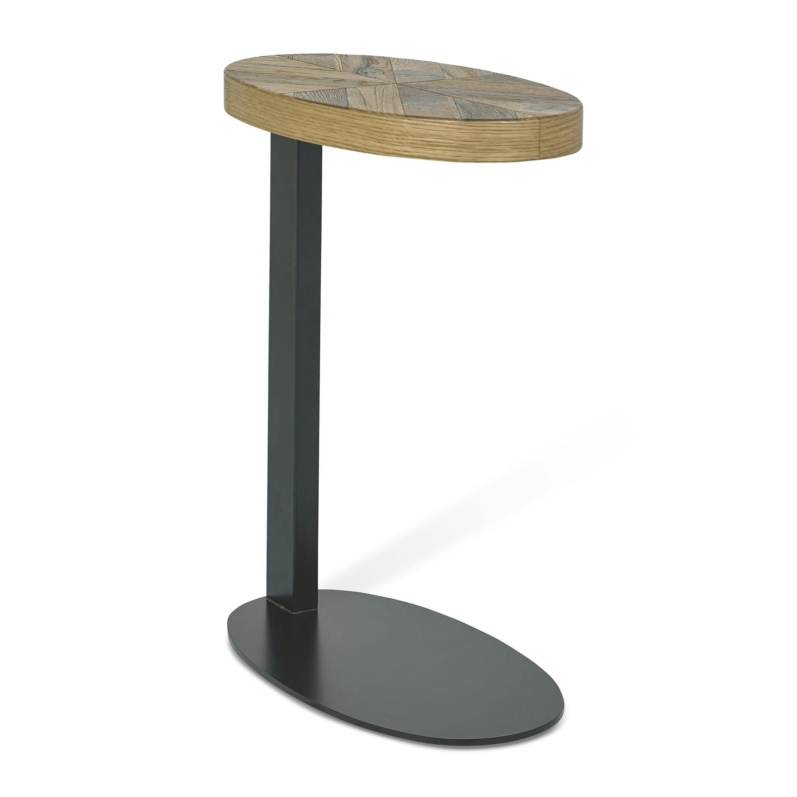 Petite table d'appoint en marqueterie de chêne finition bois naturel ARLINGTON 2