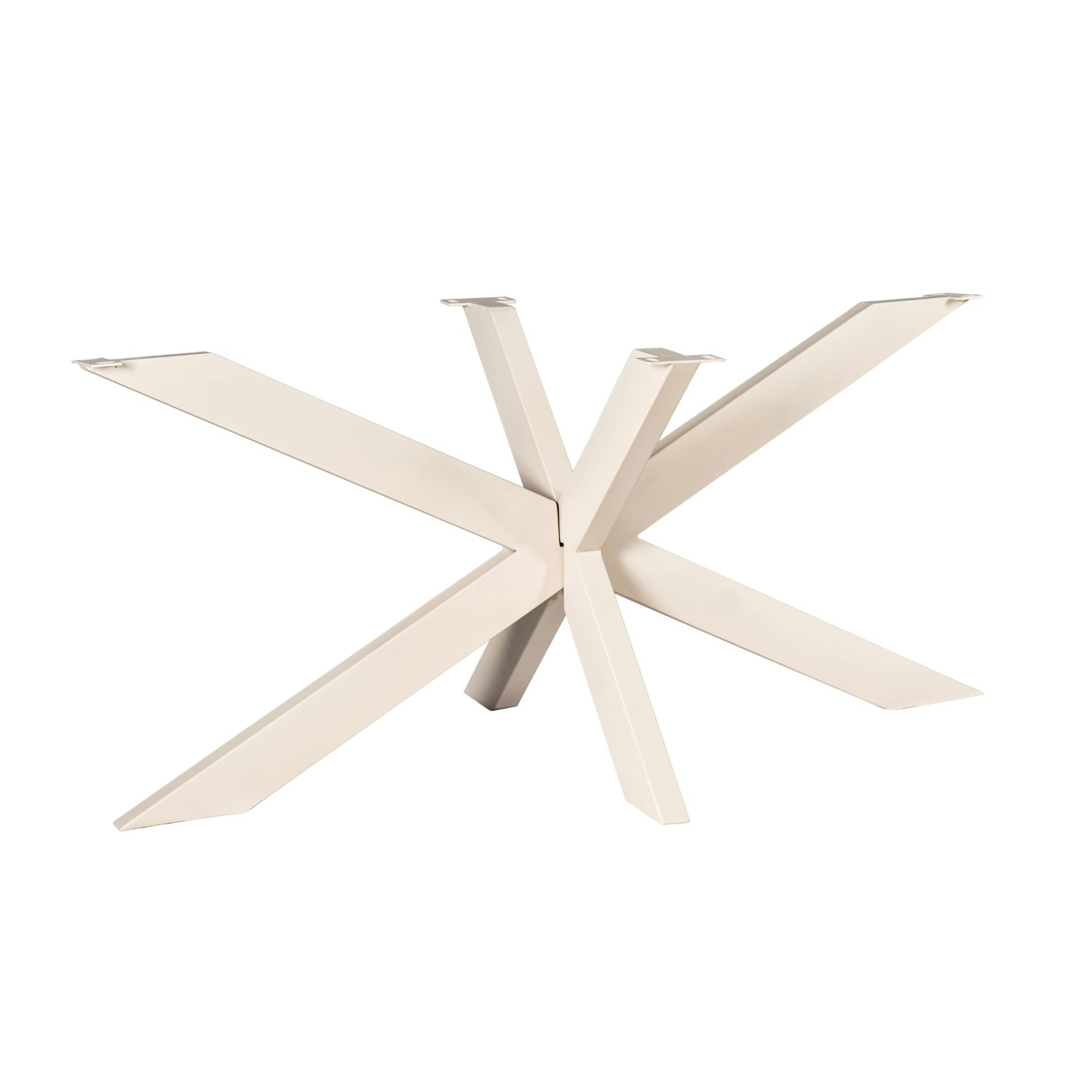 Pied de table mikado en métal sable pour tables rectangulaires / ovales de 200 à 240 cm RALF