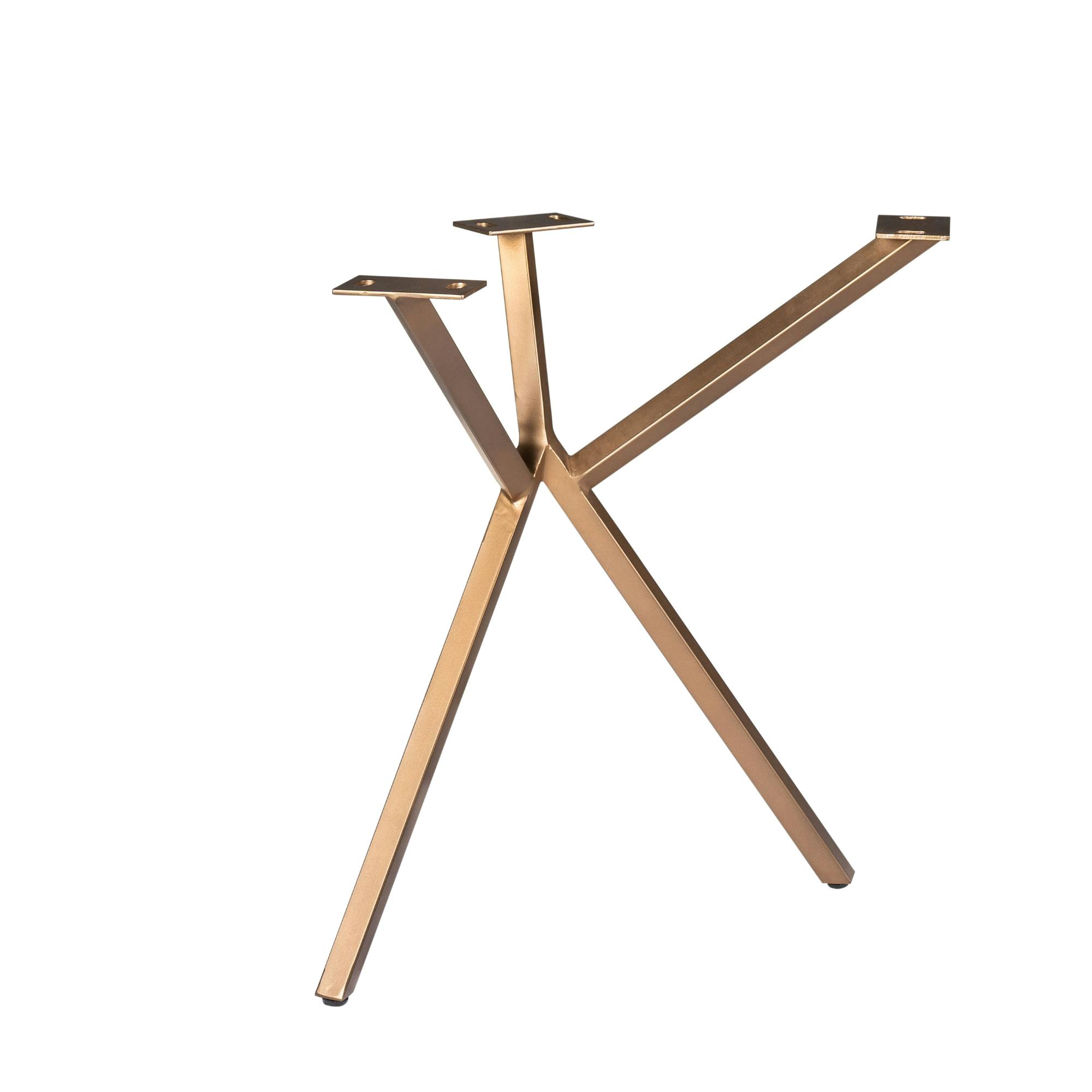 Pieds de table en métal bronze pour table rectangulaire (lot de 2) RALF