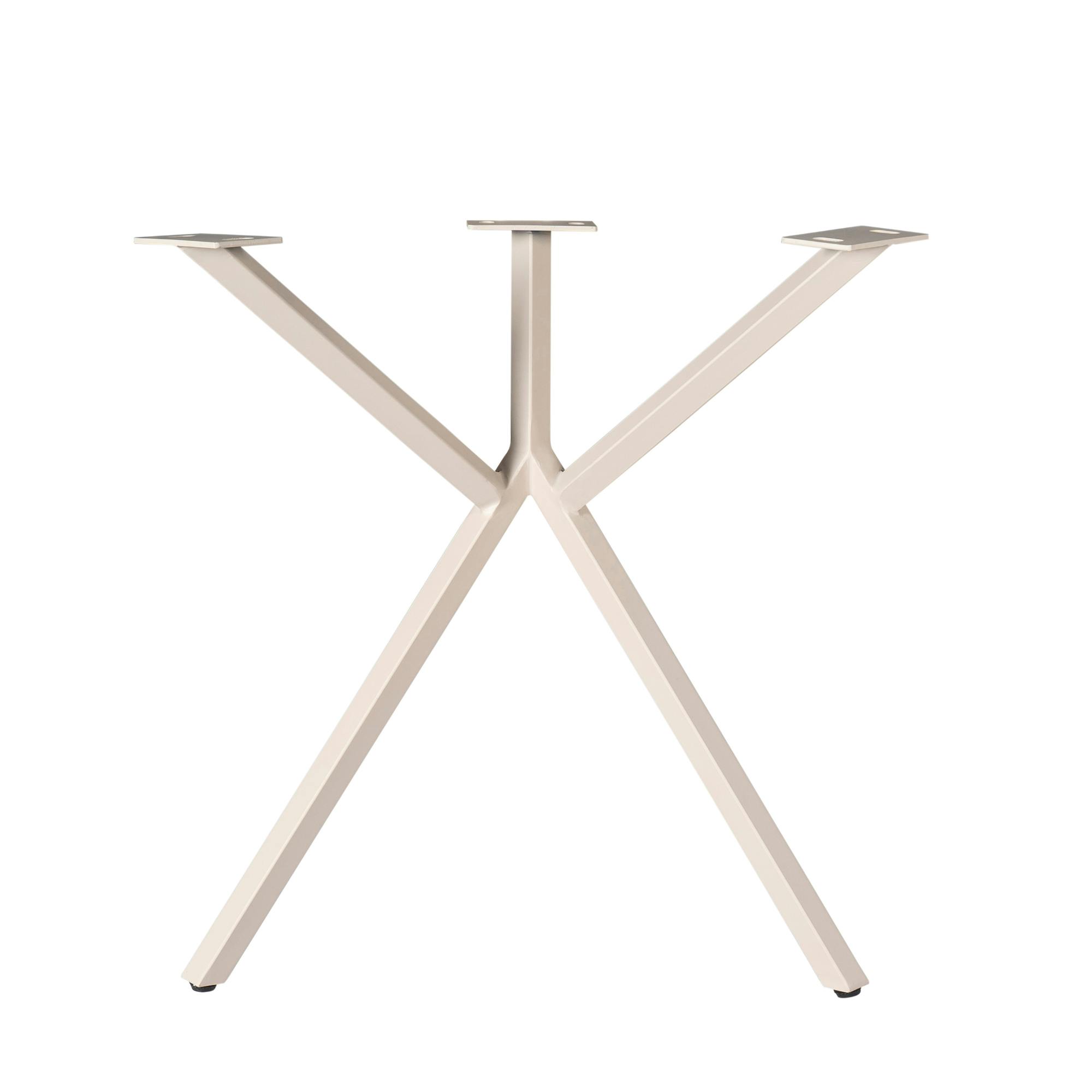 Pieds de table en métal sable pour table rectangulaire (lot de 2) RALF