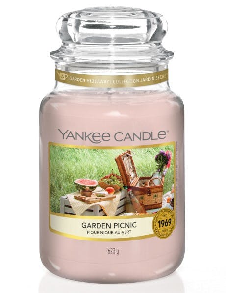 Pique-nique au vert bougie parfumée grande jarre YANKEE CANDLE
